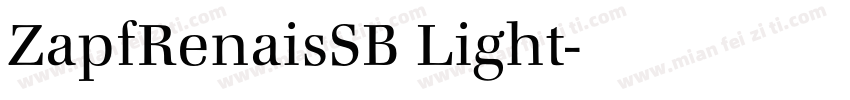 ZapfRenaisSB Light字体转换